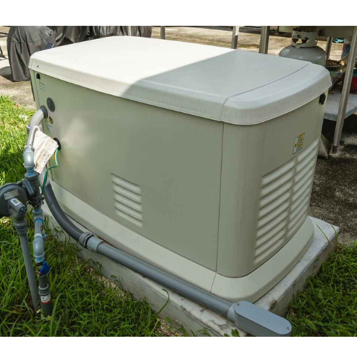 natural gas whole house generator with permit and installation