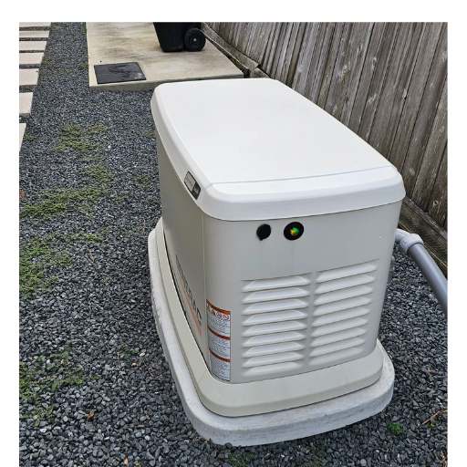 natural gas whole house generator with permit and installation