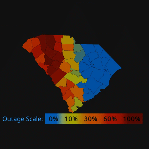 Overview of Power Outages Across South Carolina